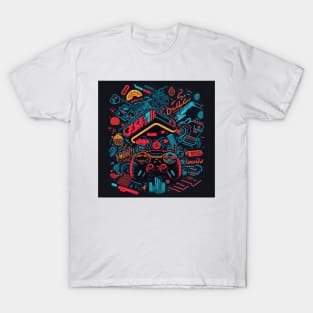 Retro Gamer T-shirt T-Shirt T-Shirt